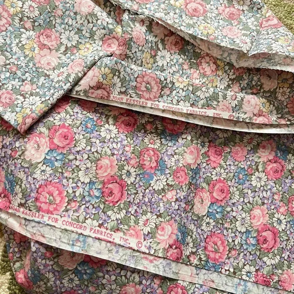 VTG 70s 80s Quilting Cotton Lot 5+ Yards Cranston Concord Marcus USA